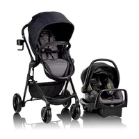 Silla de Bebé para Carro Evenflo Pivot con Cochecito Modular Gris Casual