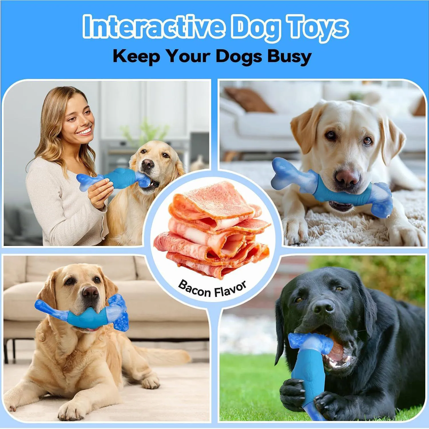 Juguete Para Perros Con Diseño De Tiburón Martillo Resistente E Interactivo 5
