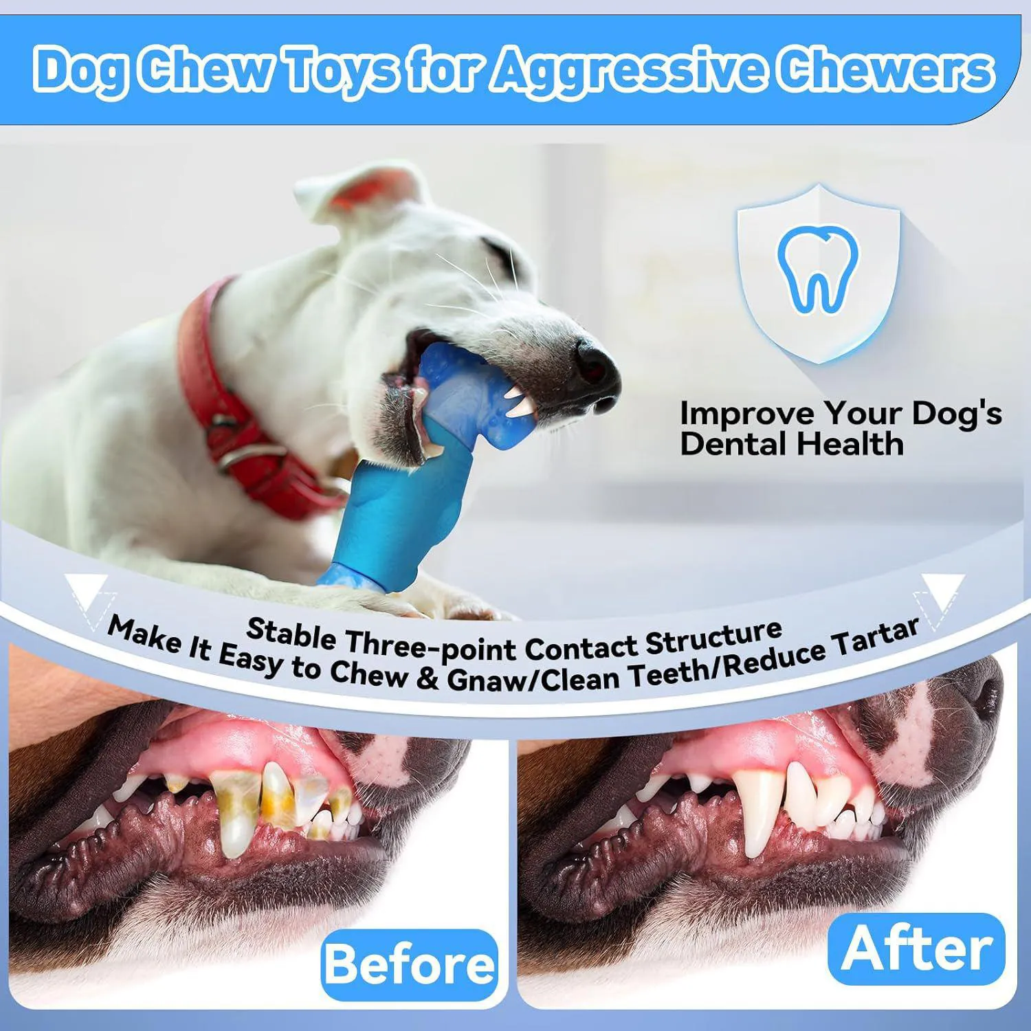 Juguete Para Perros Con Diseño De Tiburón Martillo Resistente E Interactivo 6