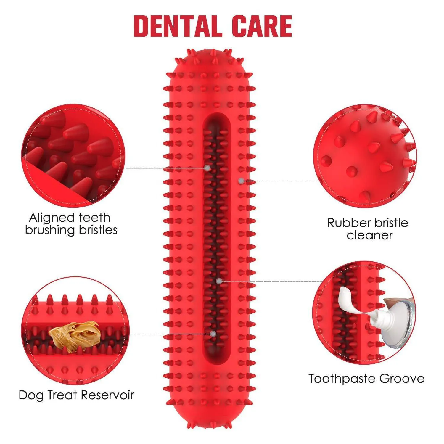 Juguete Chirriante Para Perros Con Limpieza Dental Y Alta Resistencia 4