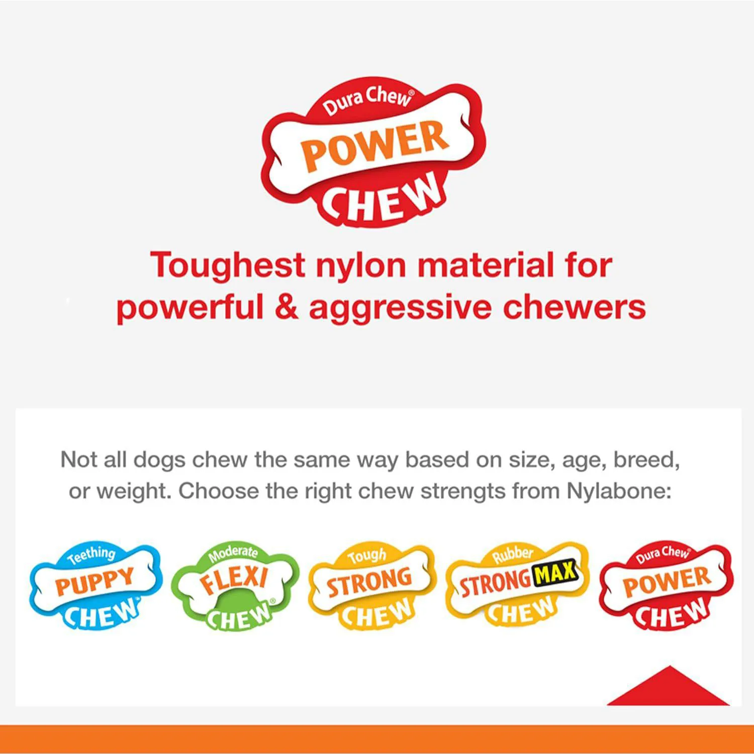Hueso Nylabone Para Perros Con Mordida Fuerte Y Sabor Duradero