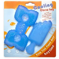 Juguetes Para Cachorros De Dentición Con Goma Natural Refrescante Paquete De Dos