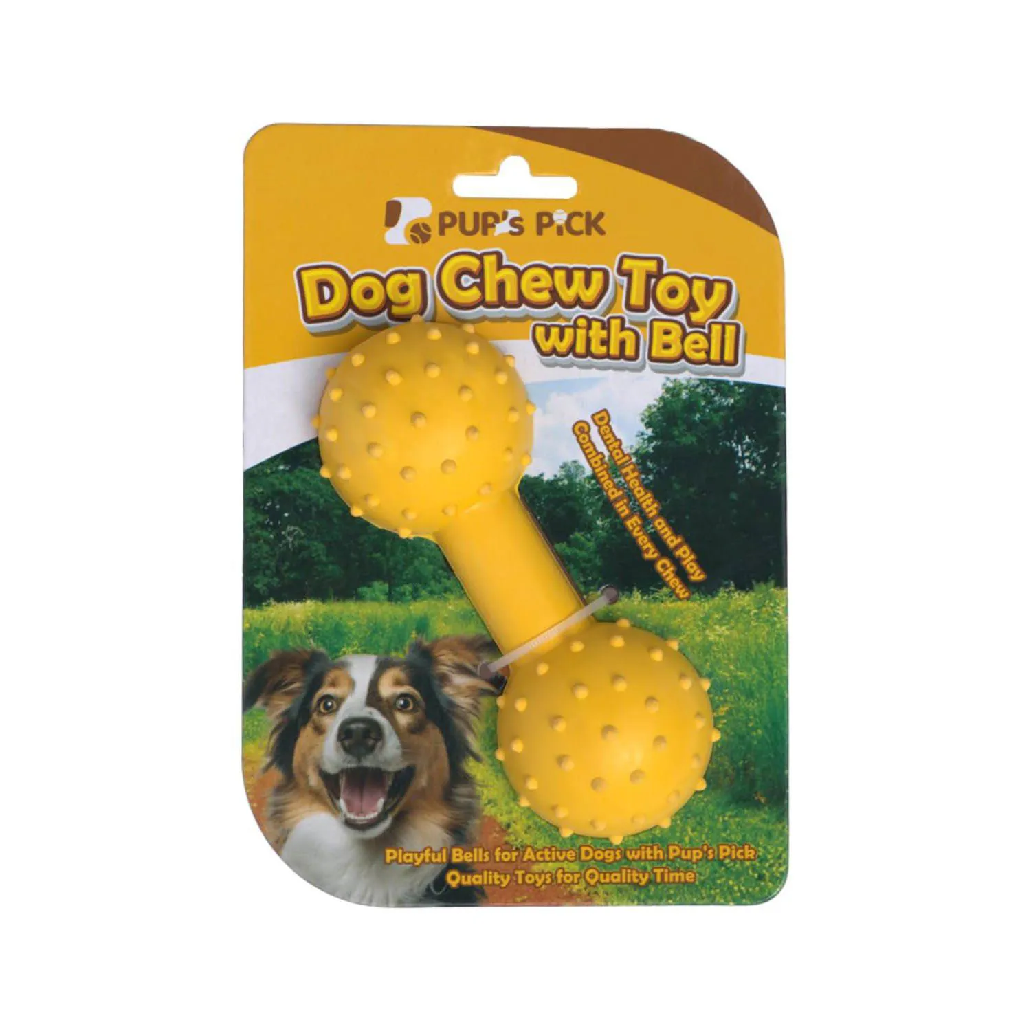 Juguete Para Perros Con Campana De Goma Natural Resistente E Interactivo