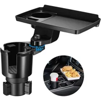 Bandeja Para Portavasos De Auto This Hill Con Ranura Para Teléfono Y Base Ajustable