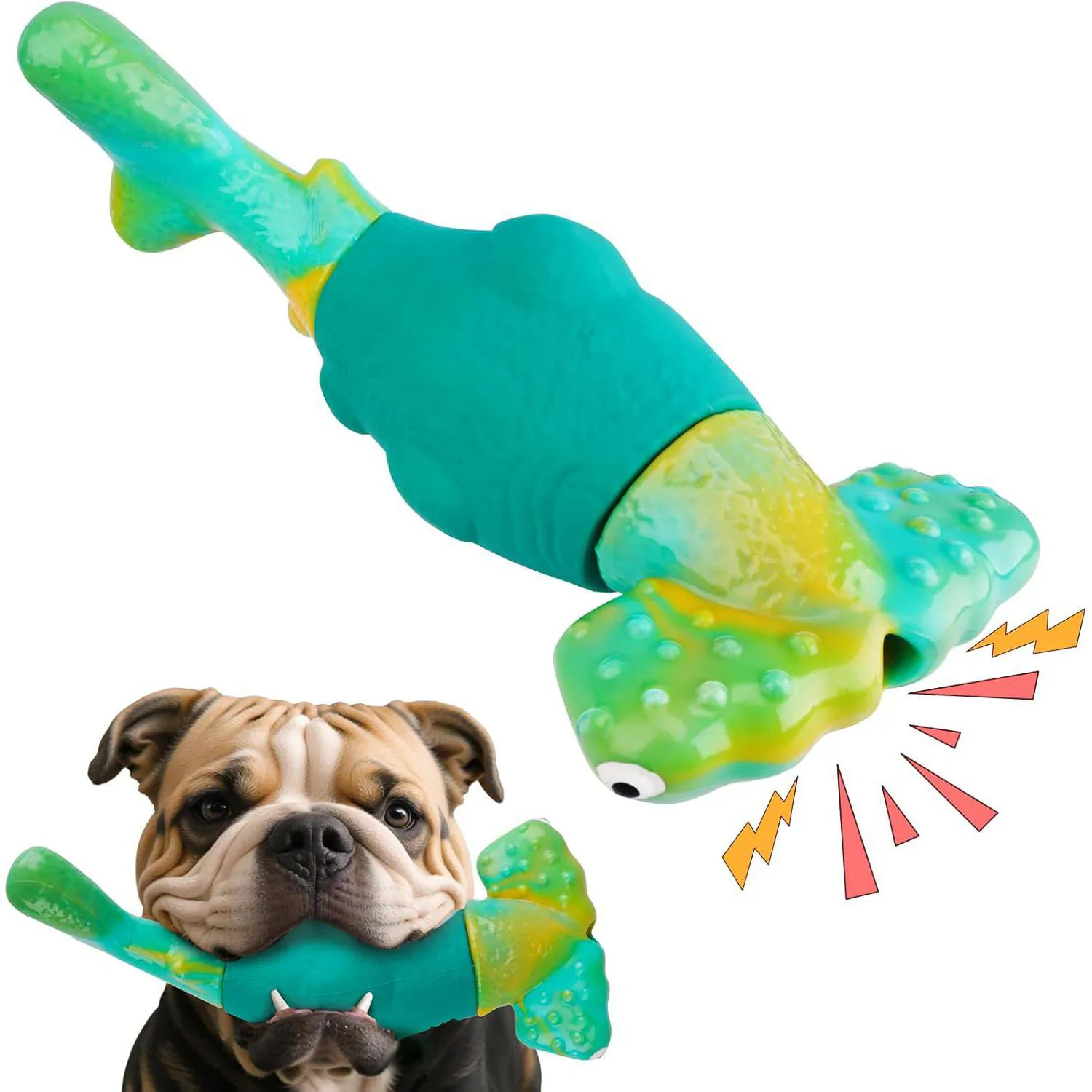 Juguete Resistente Para Perros Con Diseño De Tiburón Y Aroma A Tocino