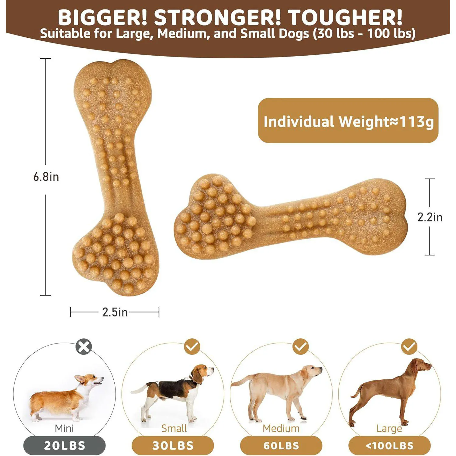 Juguete Resistente Para Perros Masticadores Agresivos Con Limpieza Dental 4