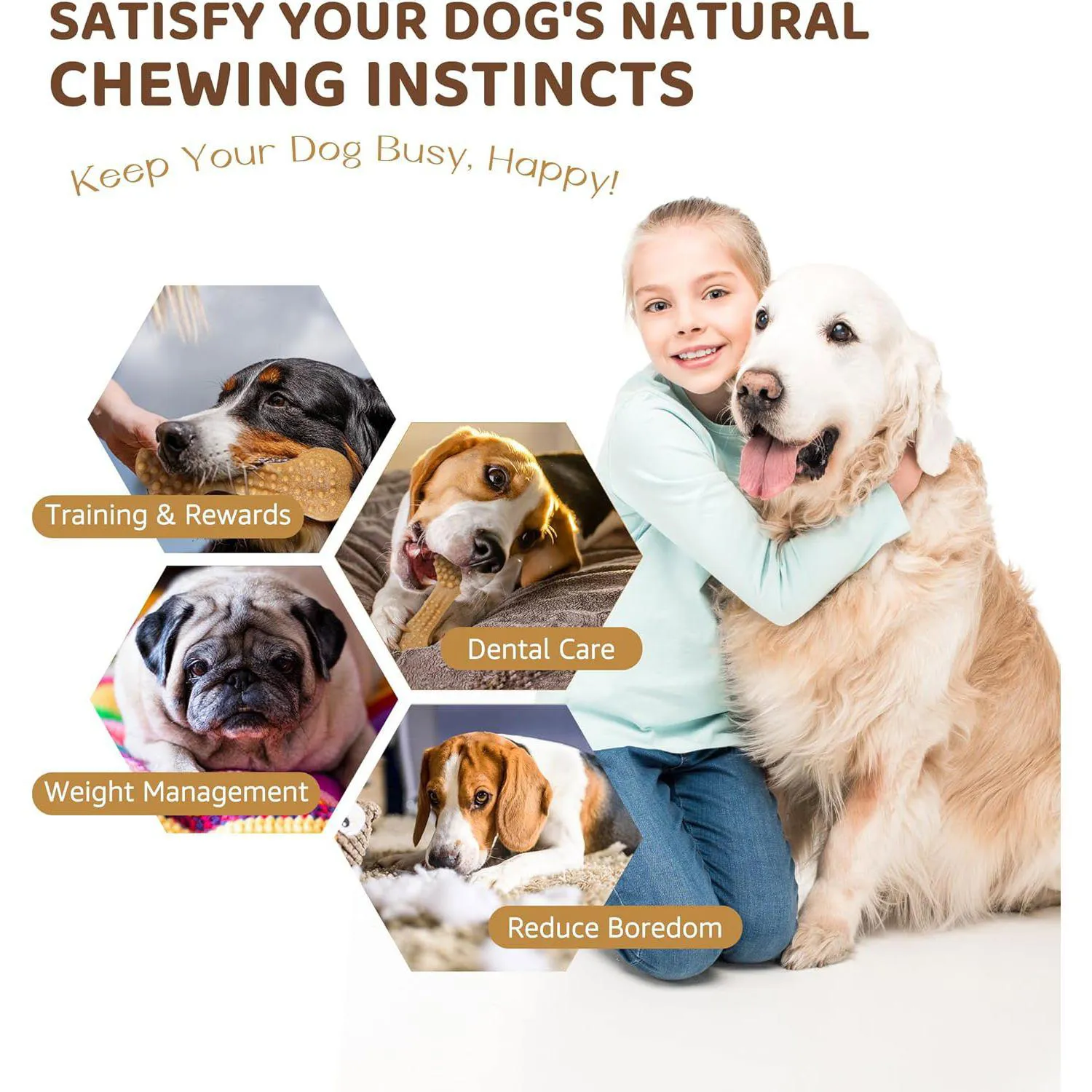 Juguete Resistente Para Perros Masticadores Agresivos Con Limpieza Dental 5