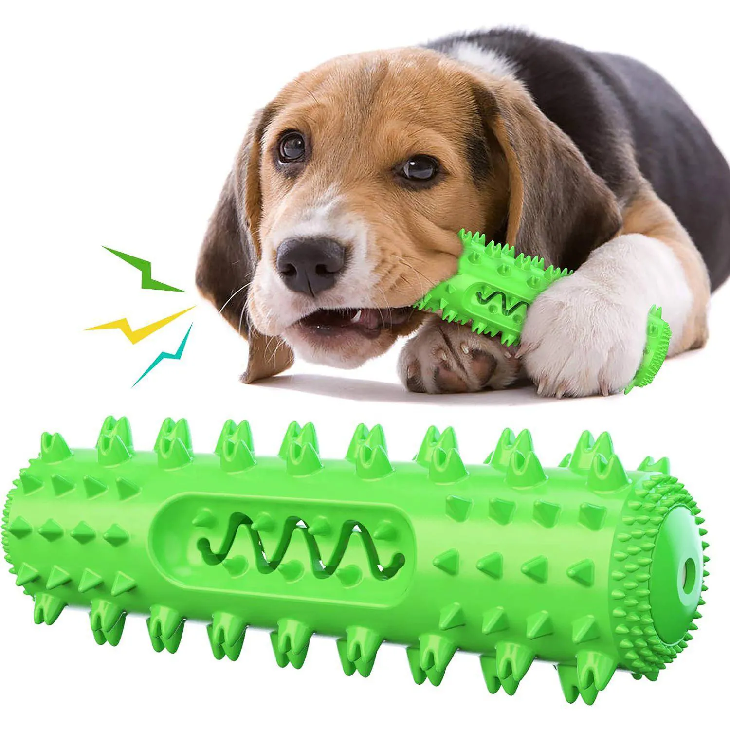Juguete Masticable Para Perros Con Diseño De Cepillo Dental Y Relleno De Golosinas