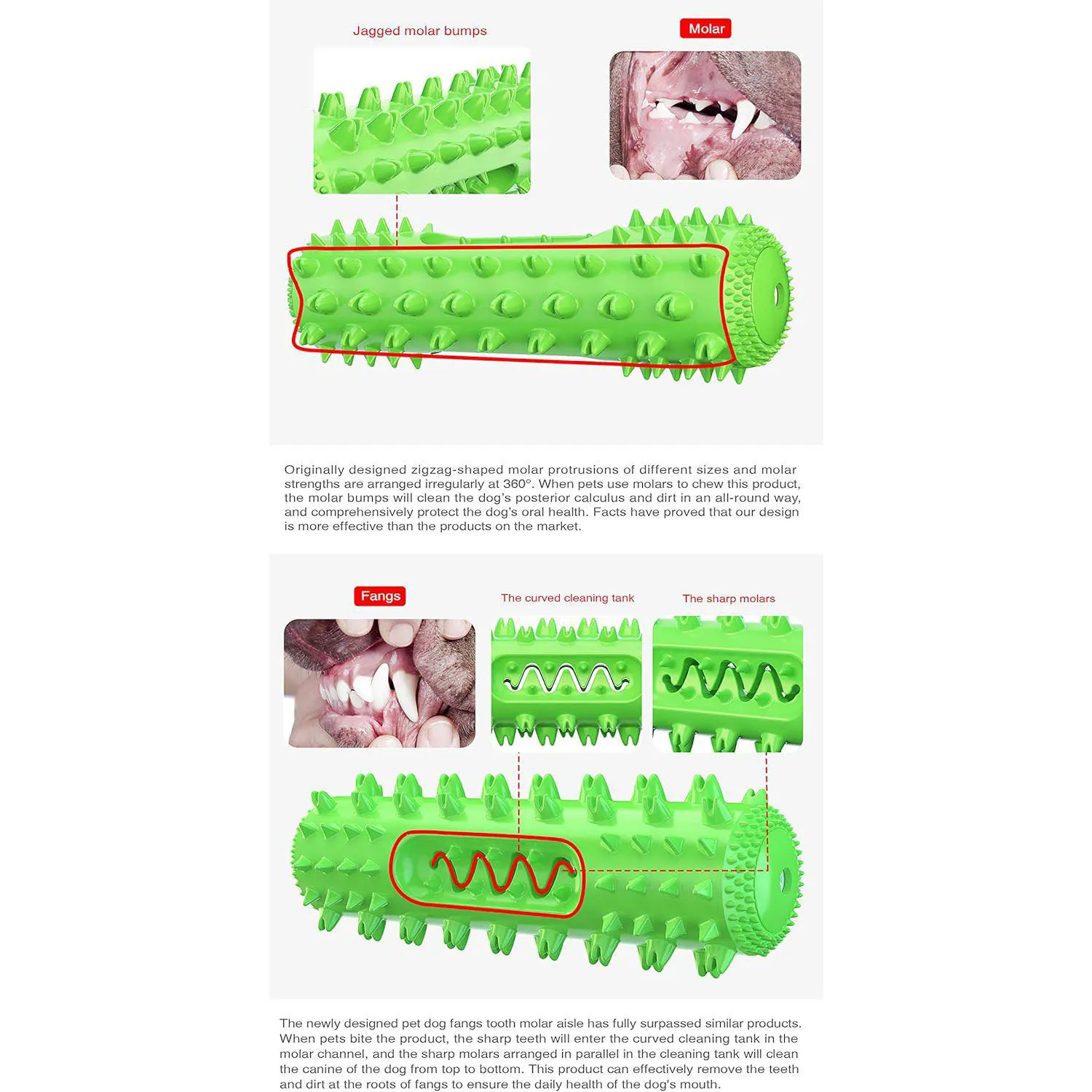 Juguete Masticable Para Perros Con Diseño De Cepillo Dental Y Relleno De Golosinas 4