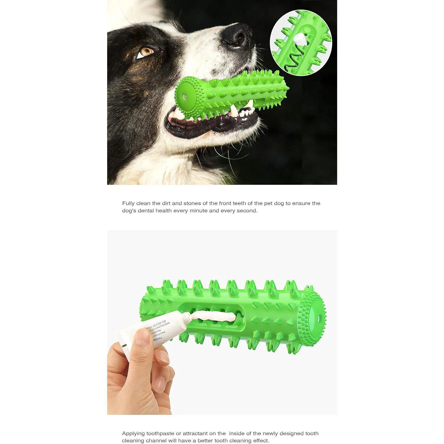 Juguete Masticable Para Perros Con Diseño De Cepillo Dental Y Relleno De Golosinas 5
