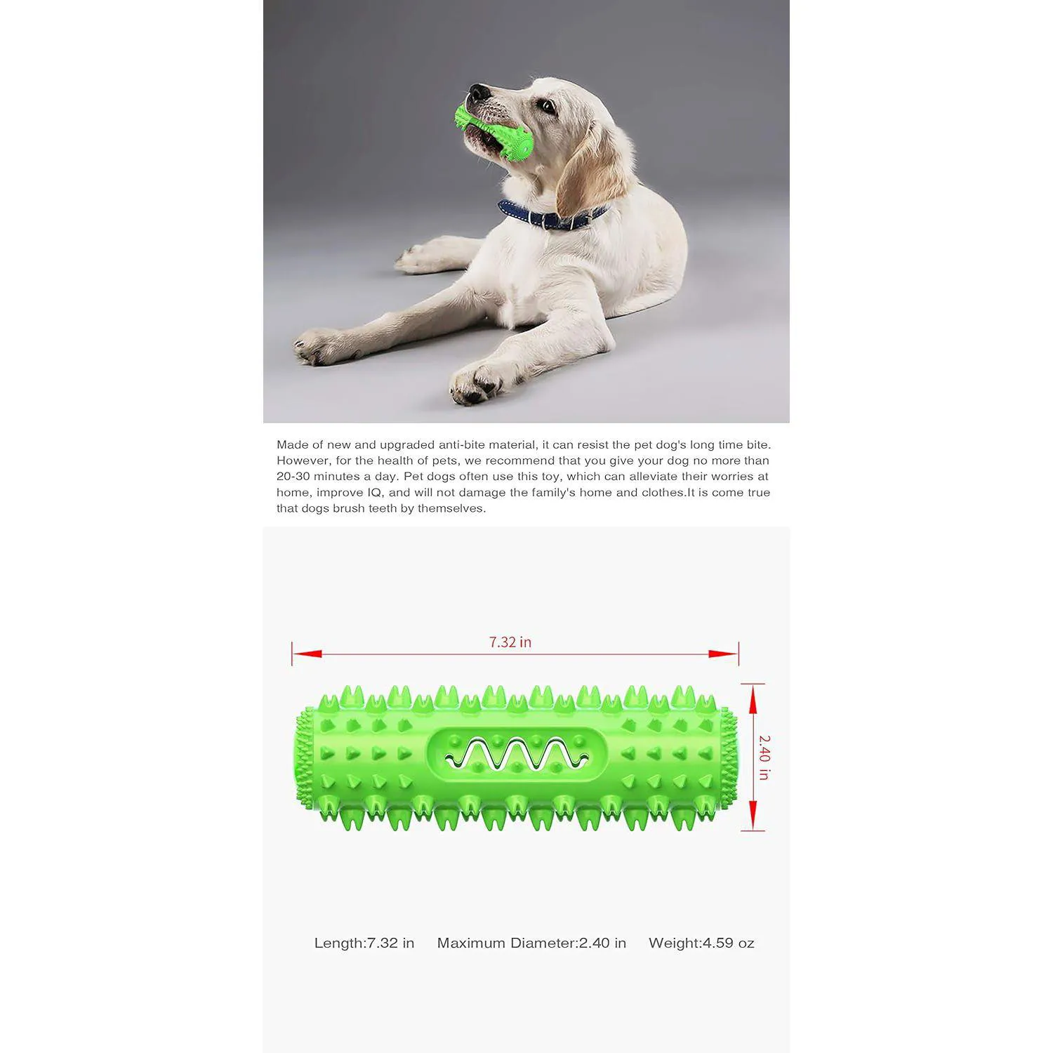 Juguete Masticable Para Perros Con Diseño De Cepillo Dental Y Relleno De Golosinas 6