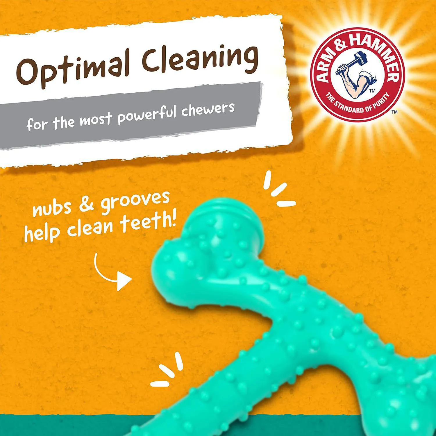 Juguete Dental para Perros con Forma de Hueso y Sabor a Maní Color Verde 4
