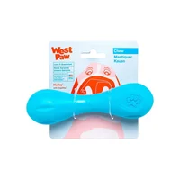 Hueso Resistente para Perros West Paw Zogoflex Hurley Color Aqua Tamaño Pequeño