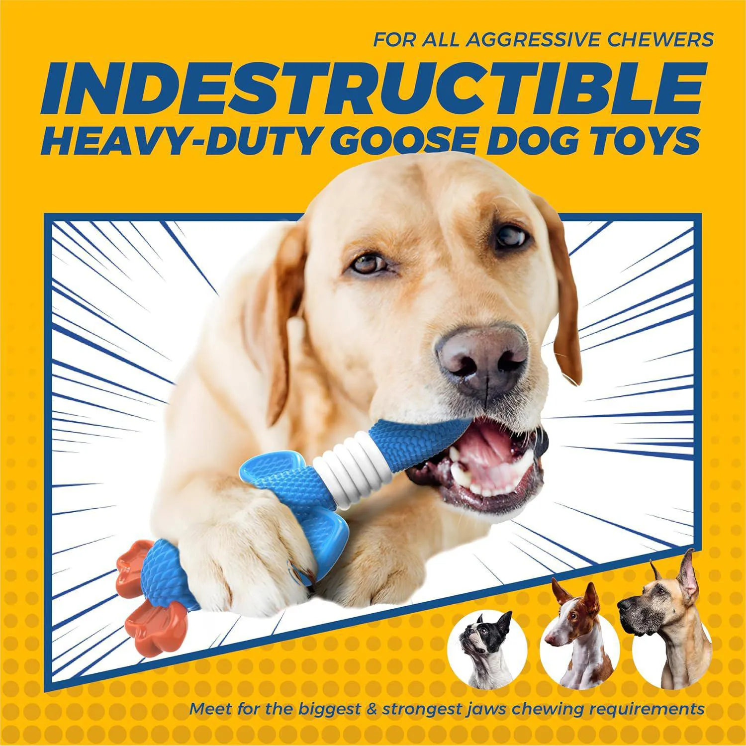 Juguete De Nailon Para Perros Grandes Resistente Para Masticadores Agresivos