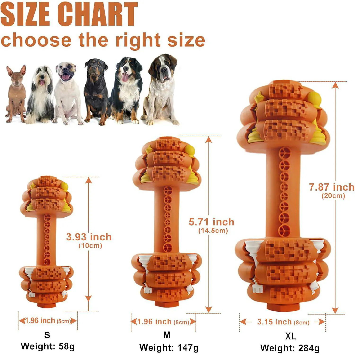 Juguete Resistente Para Perros Con Diseño De Mancuerna Y Limpieza Dental