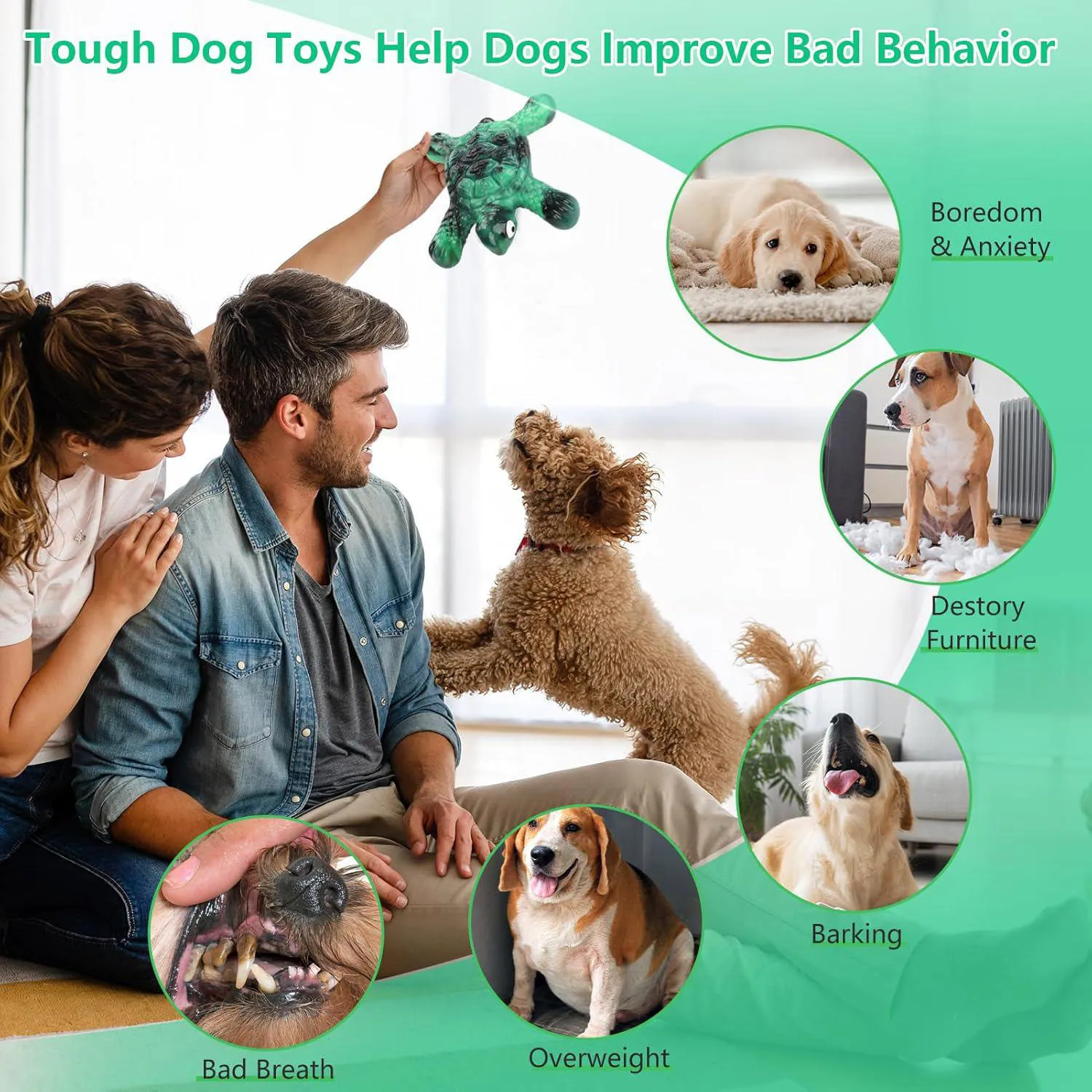Hueso Masticable Para Perros De Nailon Resistente Con Sabor A Tocino Real 3