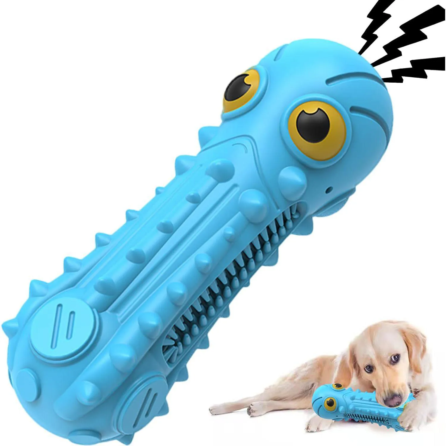 Juguete Chirriante Para Perros Grandes Con Diseño De Pulpo Y Goma Natural