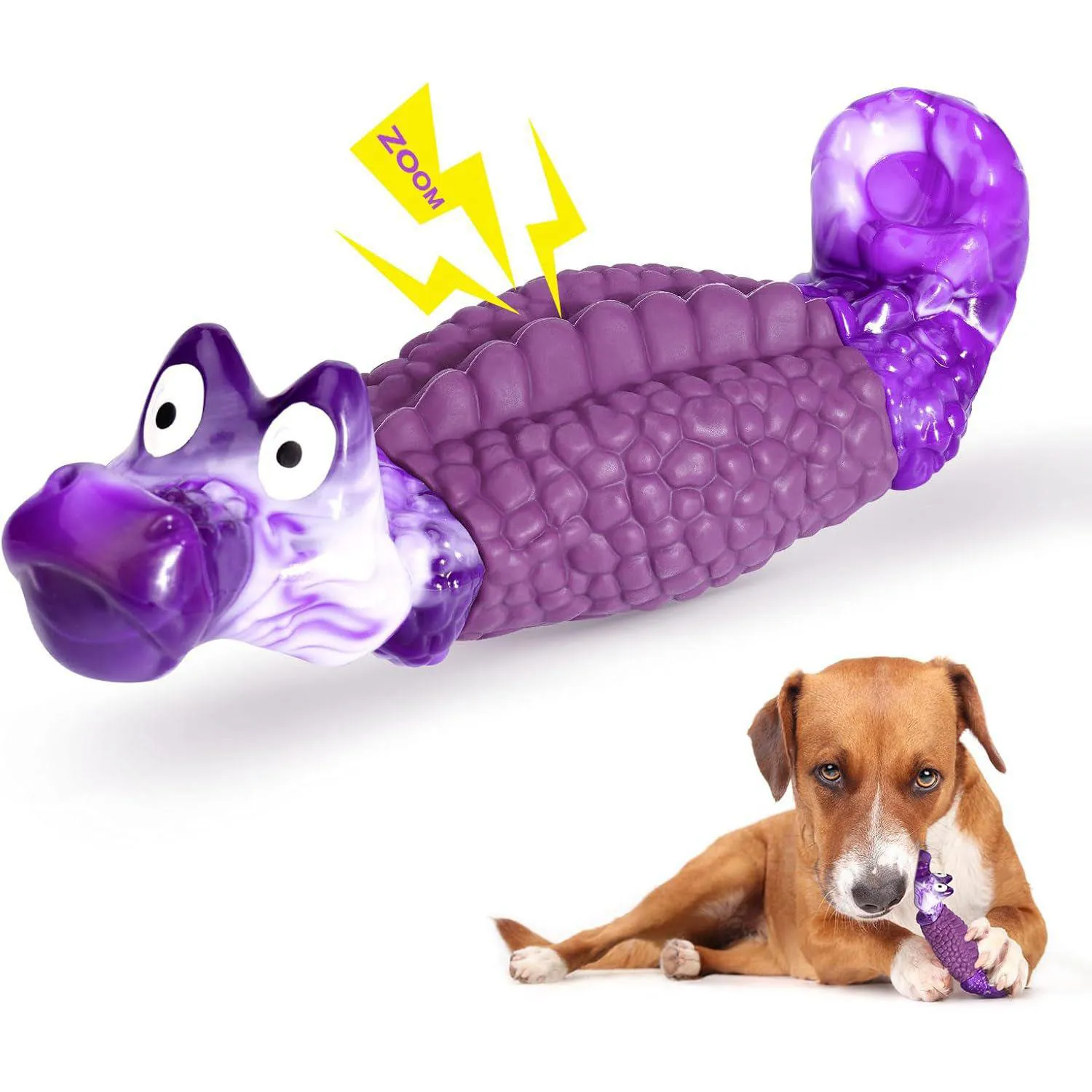 Juguete Para Perros HGB Que Resiste Mordidas Y Limpia Los Dientes Con Sabor A Tocino