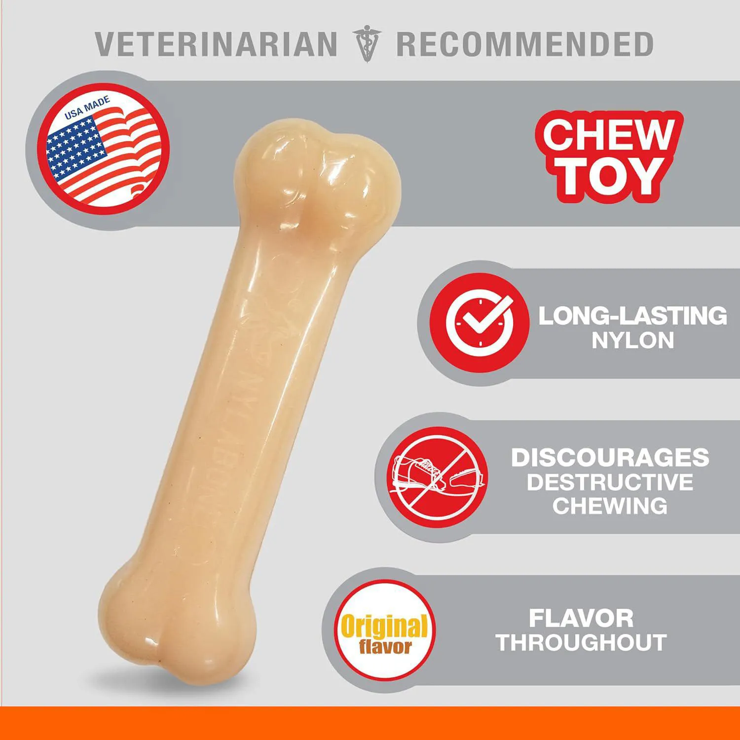 Juguete Para Perros Nylabone Resistente Para Mordida Extrema