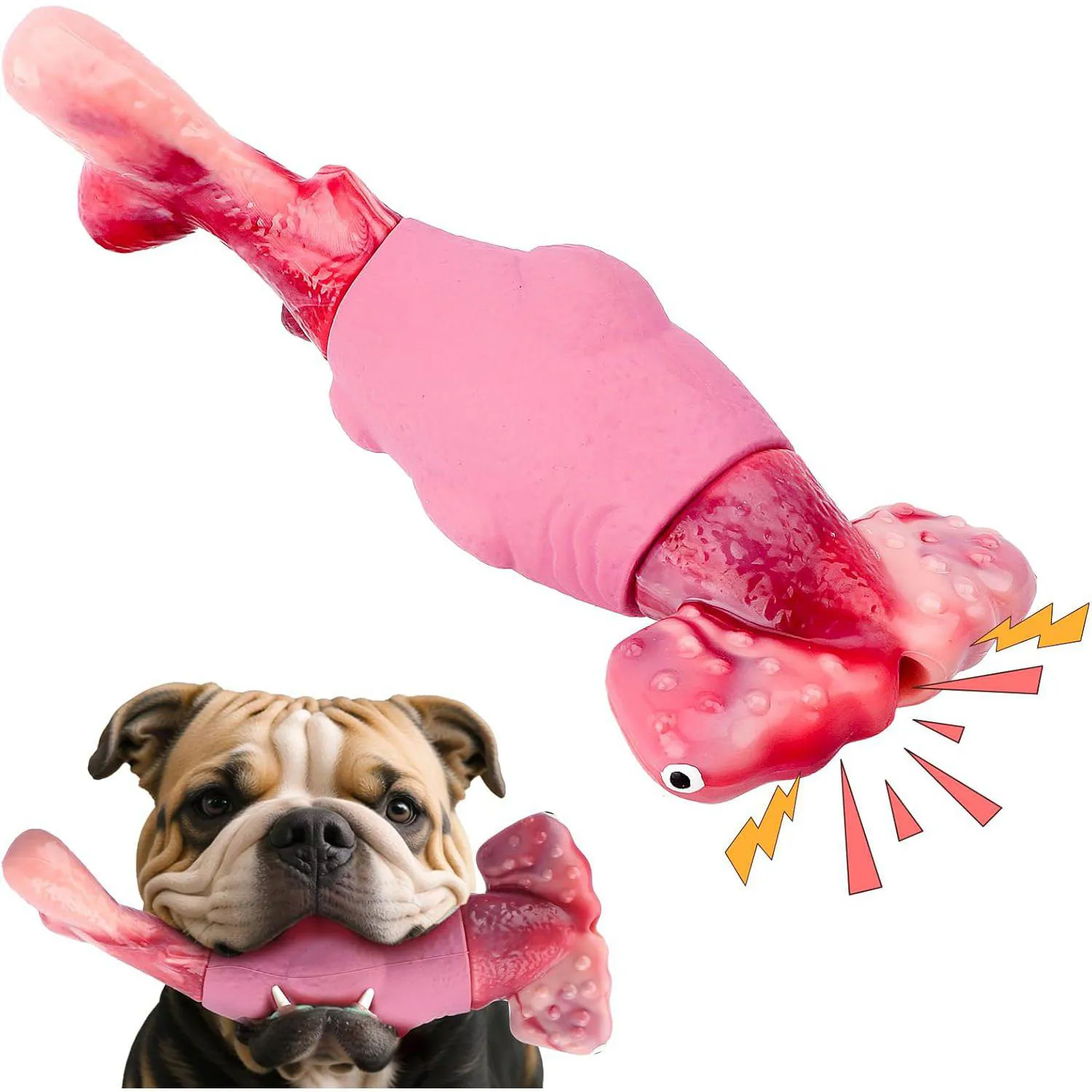 Juguete Resistente Para Perros Con Diseño De Tiburón Y Aroma A Tocino