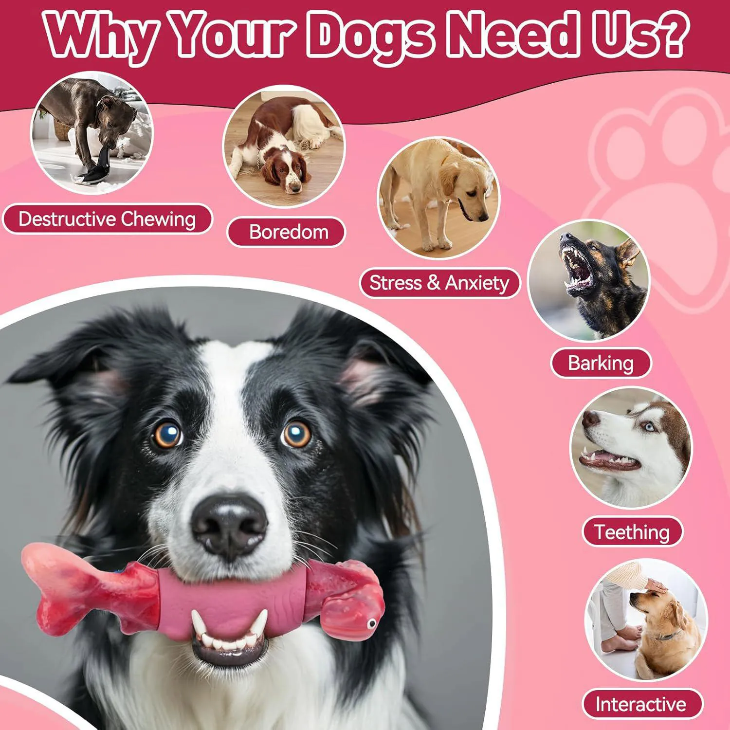 Juguete Resistente Para Perros Con Diseño De Tiburón Y Aroma A Tocino 3