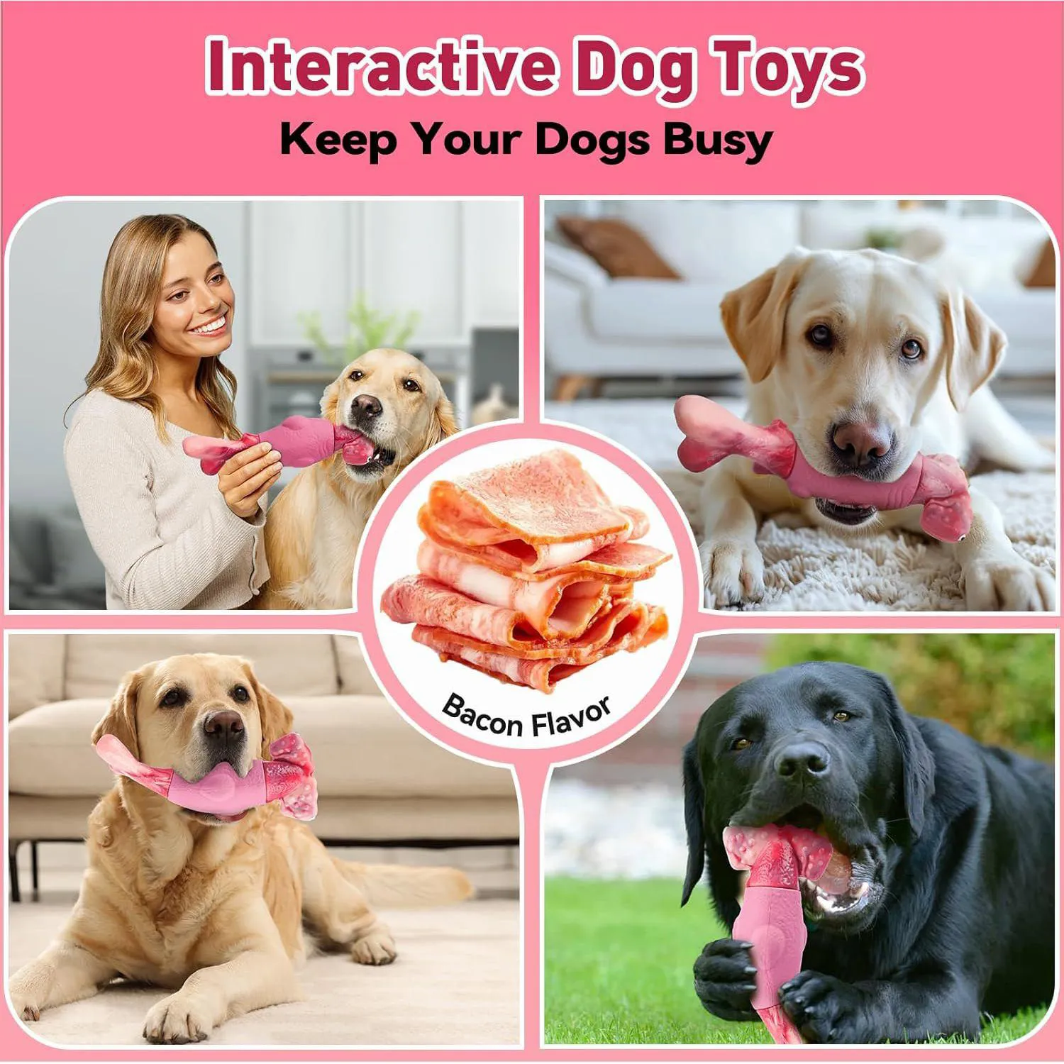 Juguete Resistente Para Perros Con Diseño De Tiburón Y Aroma A Tocino 5