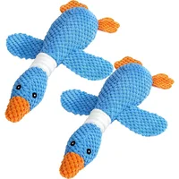 Paquete De Juguetes De Felpa Para Perros Con Diseño De Ganso Resistente Y Chirriante