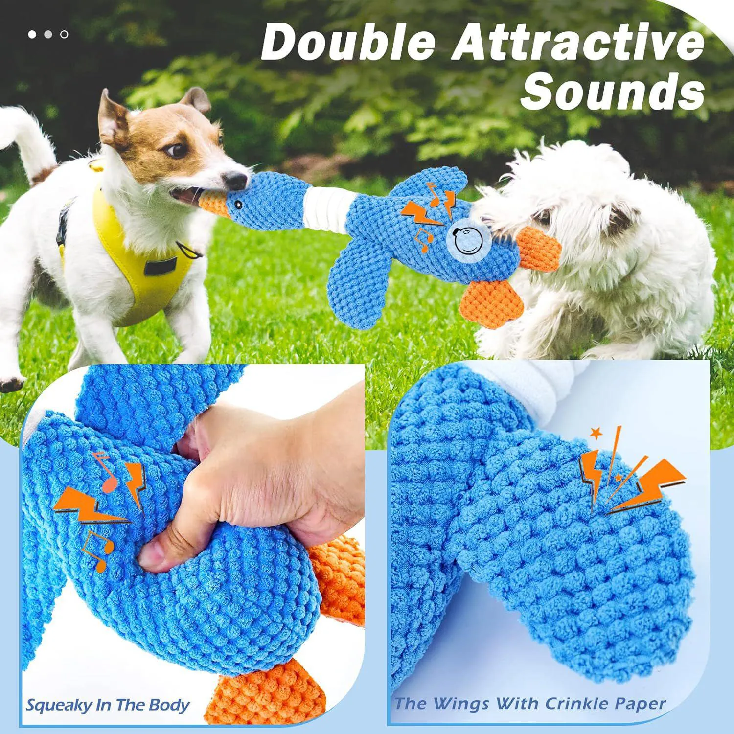 Juguete De Peluche Para Perros Con Sonido Chirriante Y Diseño Resistente 5