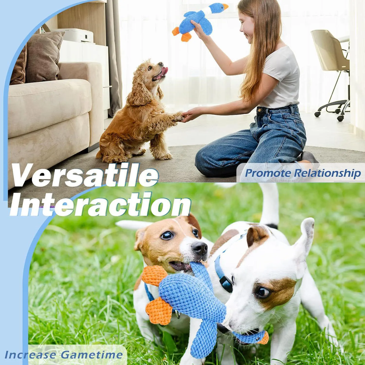 Juguete De Peluche Para Perros Con Sonido Chirriante Y Diseño Resistente 7