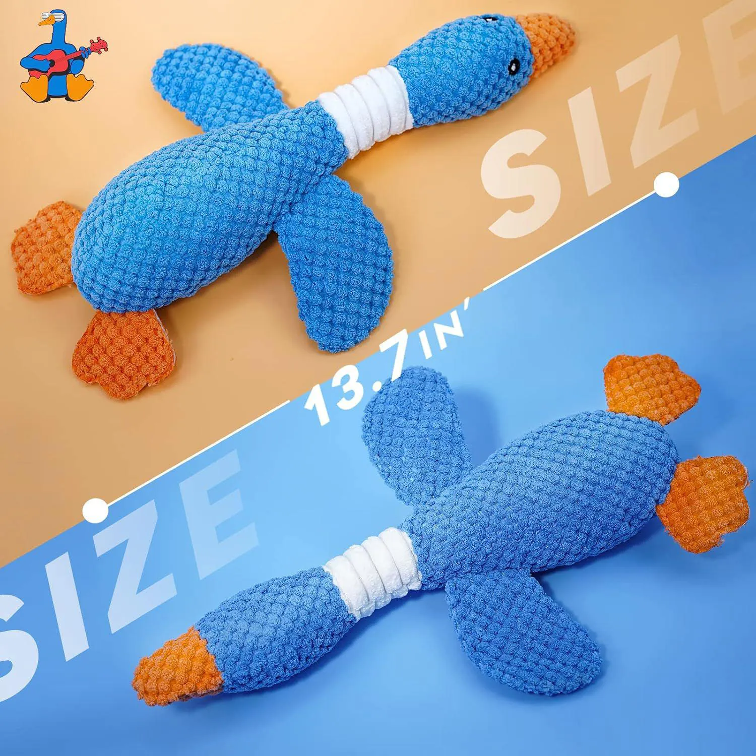 Juguete De Peluche Para Perros Con Sonido Chirriante Y Diseño Resistente 9