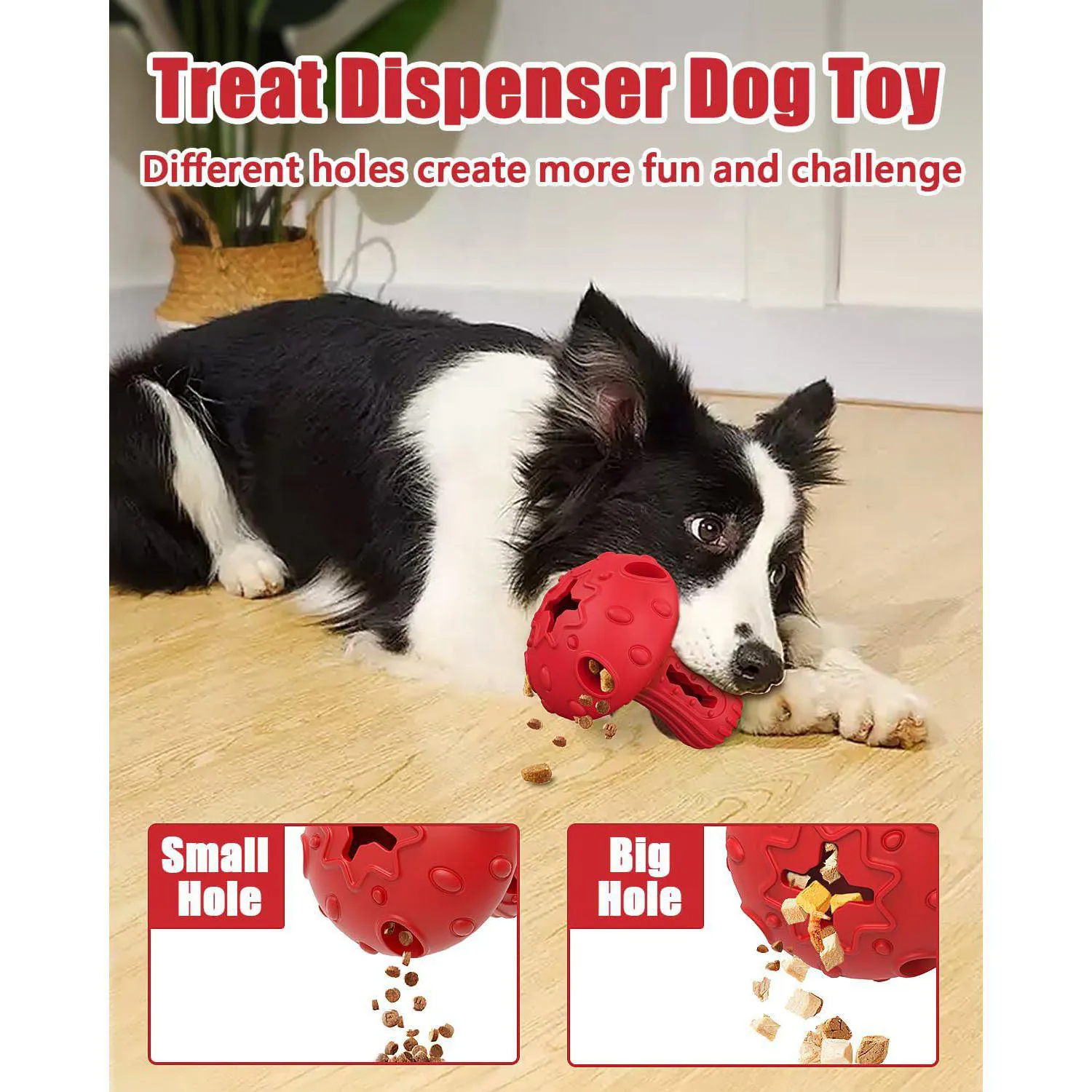 Juguete Interactivo Para Perros Con Forma De Hongo Y Dispensador De Golosinas