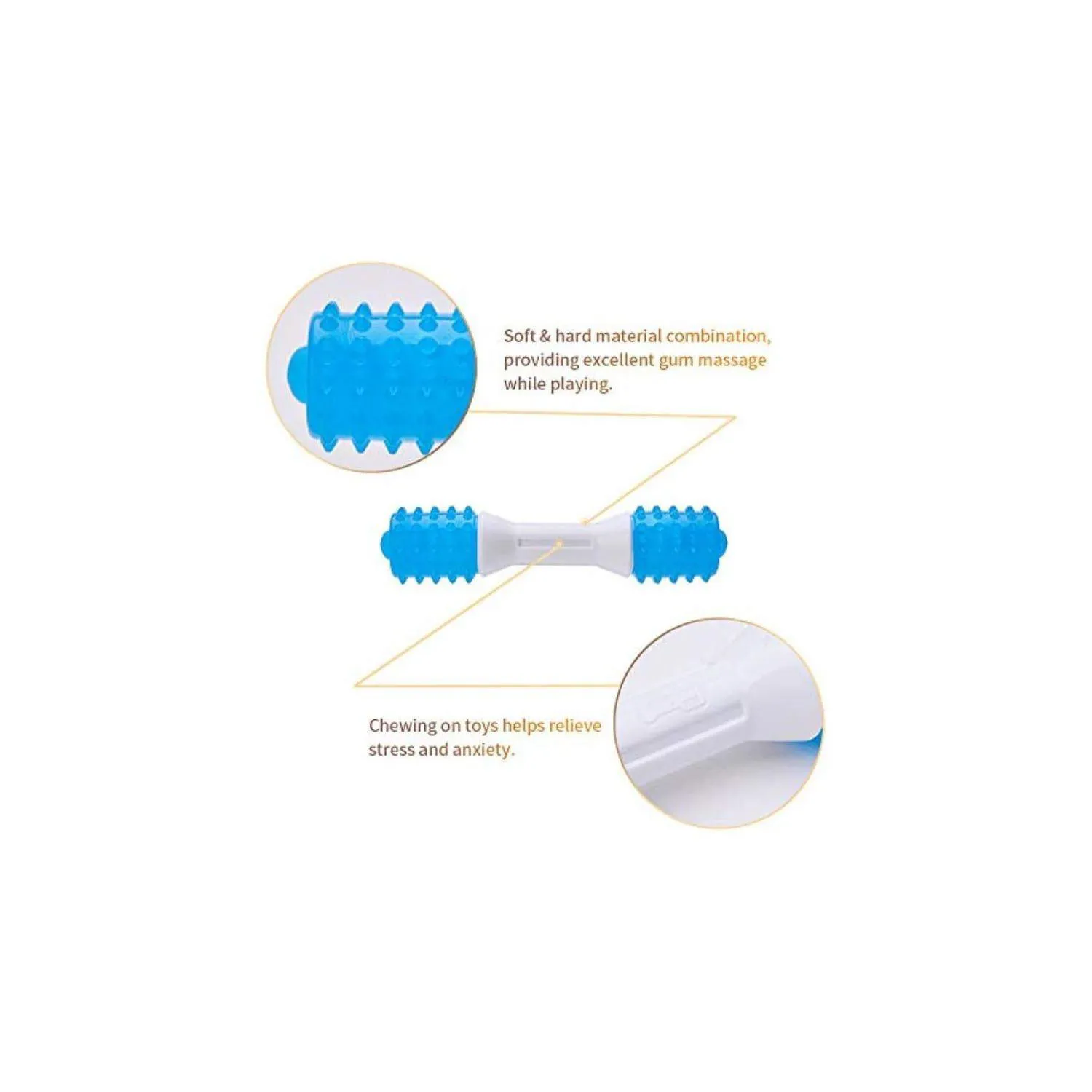 Juguete Dental Para Cachorros De Dentición Con Diseño Resistente Y Seguro