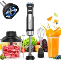 Batidora de Mano 5 en 1 1000W 21 Velocidades Turbo Beaker Chopper