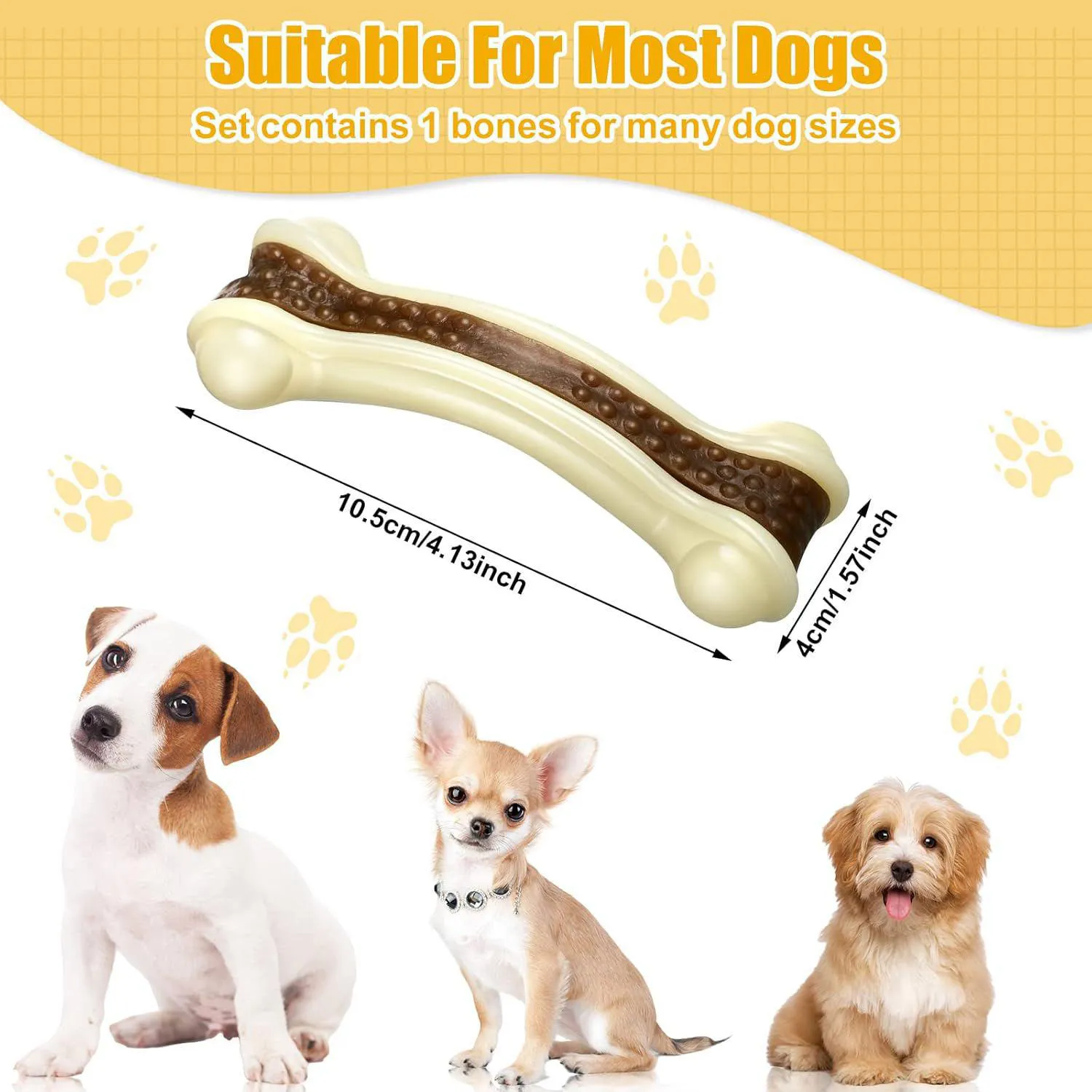 Juguetes Masticables Para Perros Con Sabor A Carne Paquete De Dos Huesos Resistentes