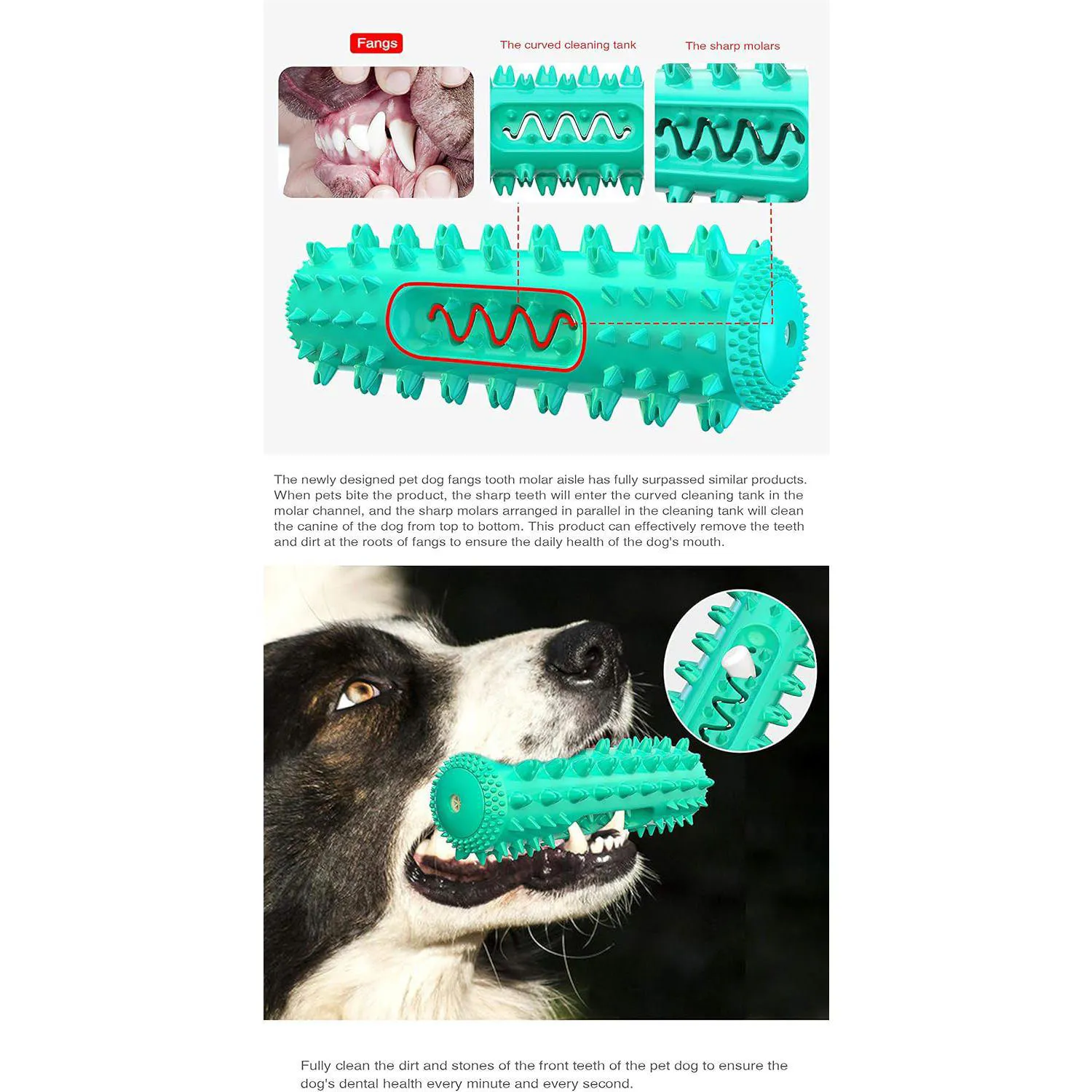 Juguete De Limpieza Dental Para Perros Con Diseño Rellenable Y Material Seguro 5
