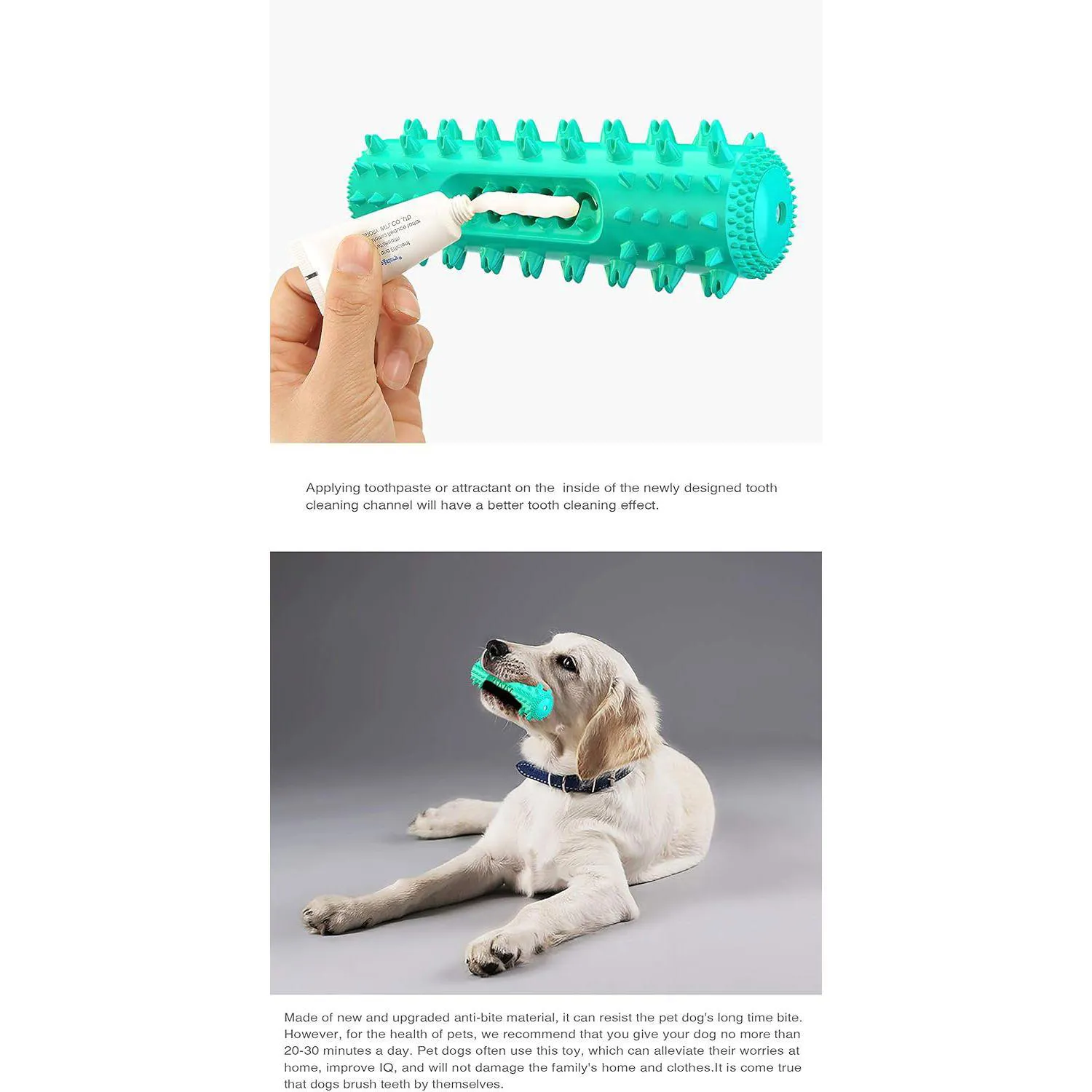 Juguete De Limpieza Dental Para Perros Con Diseño Rellenable Y Material Seguro 6