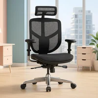 Silla Gerencial Enjoy Elite 2 Ejb2-Ab-Ham Black Base En Aluminio
