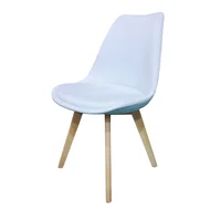 Set X2 Silla S-54 - Bm-053-l 84x49x54 Rta Blanco- Café Claro