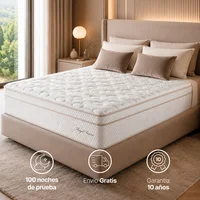 Colchón doble 1.4 m + 2 almohadas royal prince firme