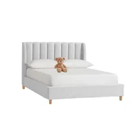Base Cama con Espaldar Sencillo Infantil Bony 100x190x115 Blanco