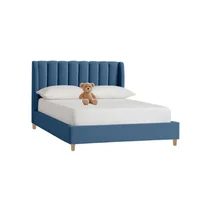 Base Cama con Espaldar Sencillo Infantil Bony 100x190x115 Azul