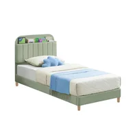 Base Cama con Espaldar Sencillo Infantil Fenix 100x190x115 Verde