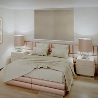 Cortina Enrollable Blackout Romina Camel 120x180 Cm