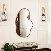 Espejo Irregular Florencia 80x120 cm Marco Mdf Oro Rosa