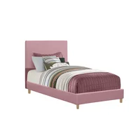 Base Cama con Espaldar Sencillo Infantil Nino 100x190x115 Rosado
