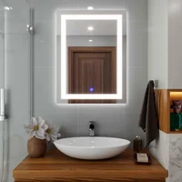 Espejo De Baño Indus 80X60Cm Con Luz Led Profesional Blanca