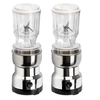 Set X2 Molino De Café Y Picadora Eléctrica 2 En 1 400W Acero