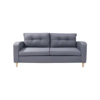 Sofá Brisa 2 puestos 150x77x80 cm Gris