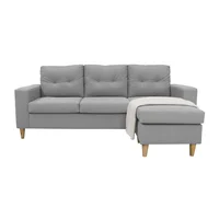 Sala en L cielo 190x80x80 cm Gris