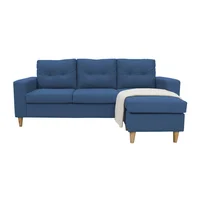 Sala en L cielo 190x80x80 cm Azul